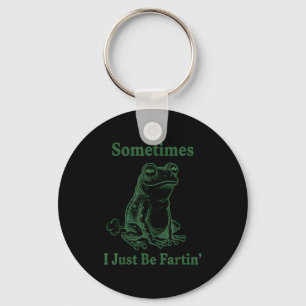 Porte-clés Parfois je fais juste des pets Humour Grenouille F