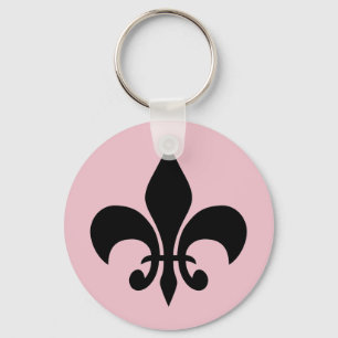 Porte-clés Paris à la Porte - clé rose de nuit