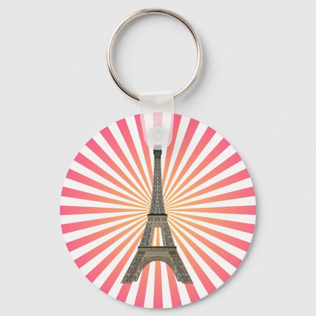 Porte-clés Paris: Eiffel Tower: Vector Drawing: Keychain (Recto)