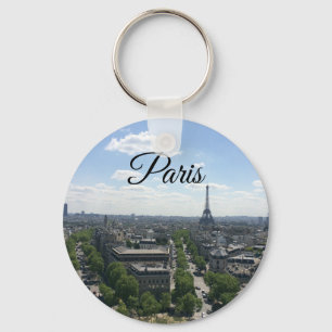 Porte-clés Paris France Eiffel Tower View Keychain