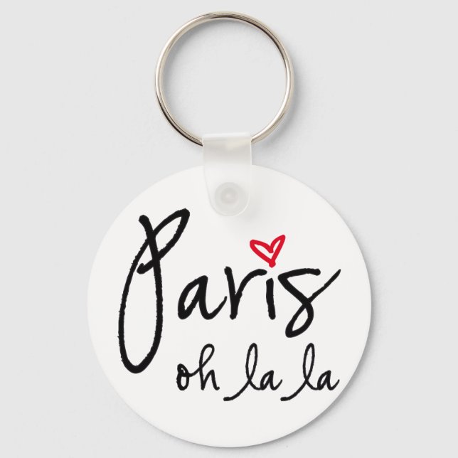 Porte-clés Paris oh la la la (Recto)