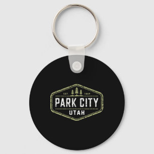 Porte-clés Park City Utah Mountain Ski de montagne Design de 