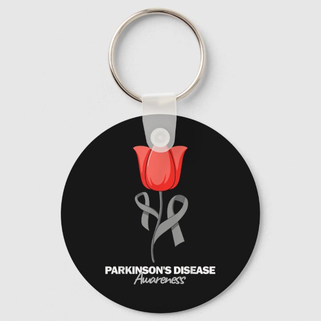Porte-clés Parkinsons Sensibilisation à la maladie Mois d'avr (Recto)
