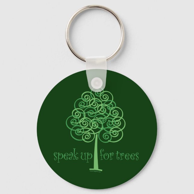 Porte-clés Parlez pour les arbres - Arbre Hugger (Recto)