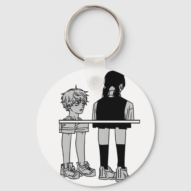 Porte-clés Parmi nous Denji & Asa  (Recto)