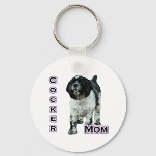 Porte-clés Parti Cocker Spaniel Maman; Maman de Cocker Spanie