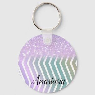 Porte-clés Parties scintillant cool tendance violet