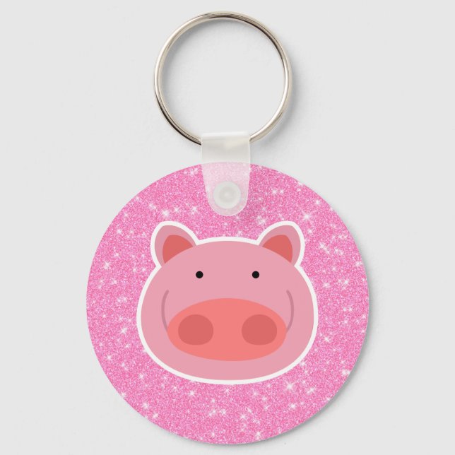 Porte-clés Parties scintillant de porc (Recto)