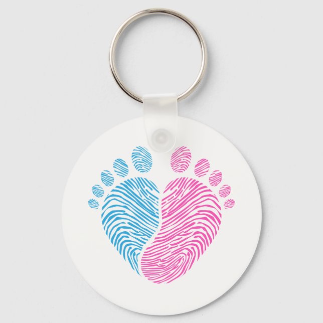 Porte-clés Pas de bébé (Recto)