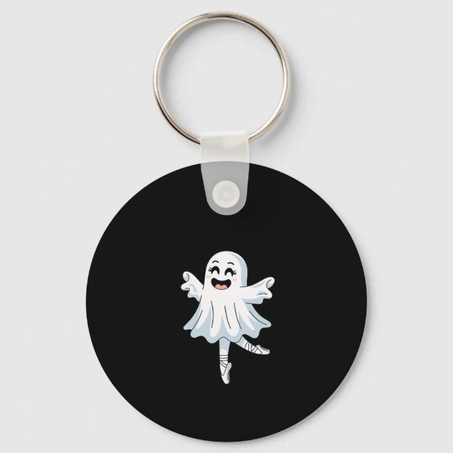 Porte-clés Pas De Boo-rée Funny Ballet Ghosts Danse Halloween (Recto)