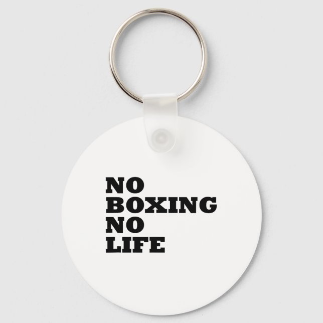 Porte-clés Pas de boxe Pas de chemise à vie (Recto)
