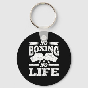 Porte-clés Pas de boxe Pas de vie Gants de boxe Gants de boxe