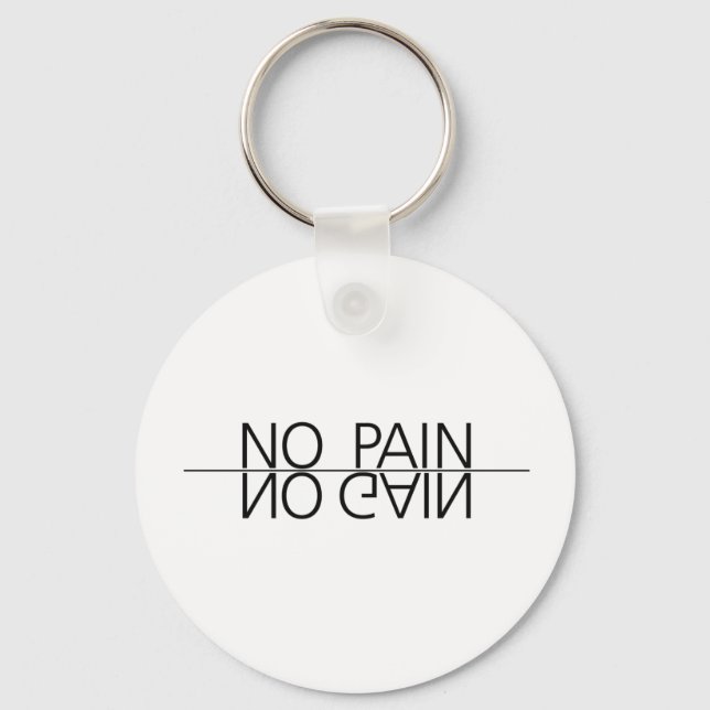 Porte-clés Pas de douleur ni gain (Recto)