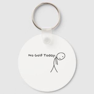Porte-clés Pas De Golf Aujourd'Hui Drôle Stickman Stickman Go