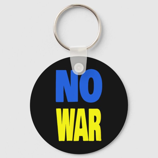 Porte-clés Pas de guerre Ukraine  (Recto)
