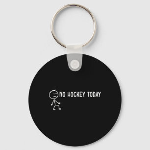 Porte-clés Pas de hockey aujourd'hui triste Stickman drôles a
