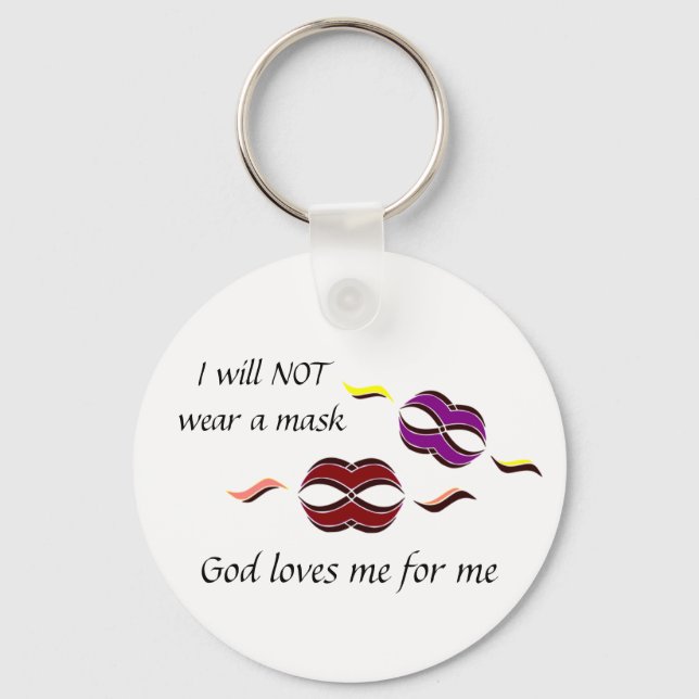 Porte-clés Pas de masque (Recto)