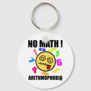 Porte-clés Pas de maths ! Arithmophobie
