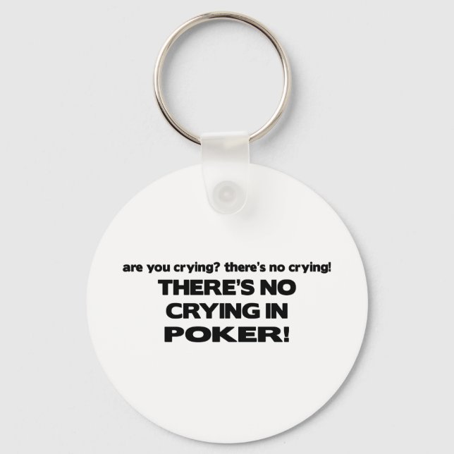 Porte-clés Pas de pleurs - Poker (Recto)