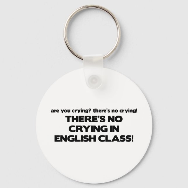 Porte-clés Pas de plis en anglais (Recto)