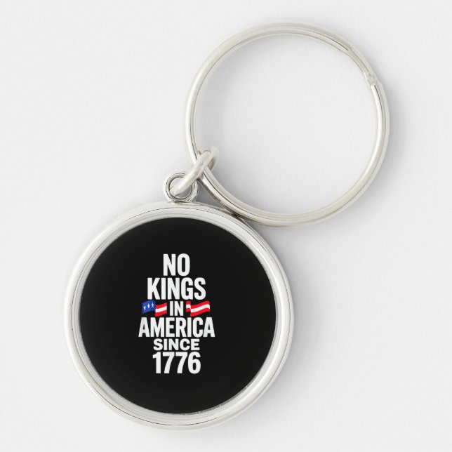 Porte-clés Pas de rois en Amérique depuis 1776 Simple Classiq (Devant)