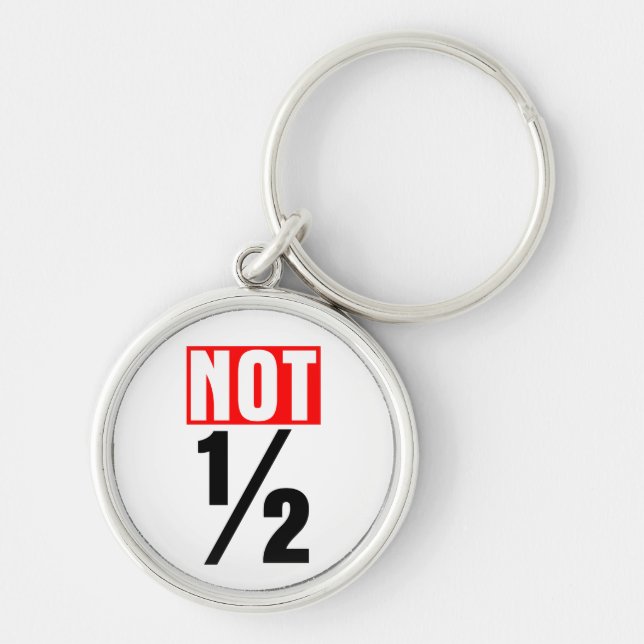 Porte-clés Pas la moitié (Devant)