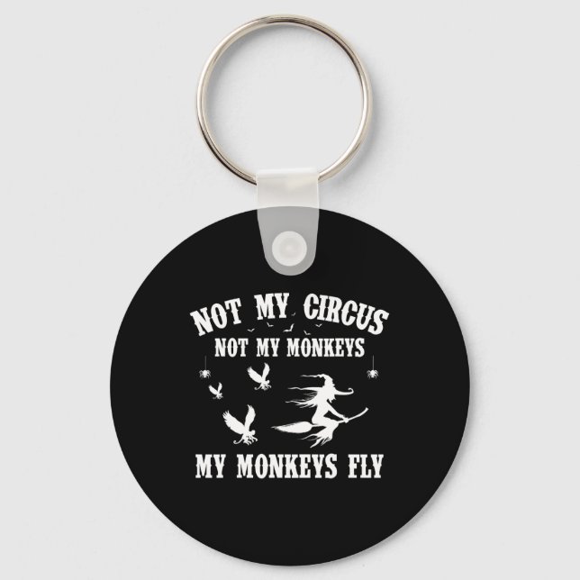 Porte-clés Pas Mon Cirque Pas Mes Singes Mes Singes Vont Hall (Recto)