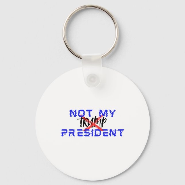 Porte-clés Pas mon président (dis non au facisme) (Recto)