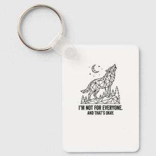 Porte-clés Pas pour tout le monde Loup géométrique – Esprit s