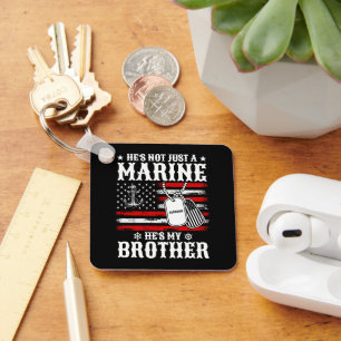 Porte-clés Pas seulement un marin, c'est mon frère patriote d