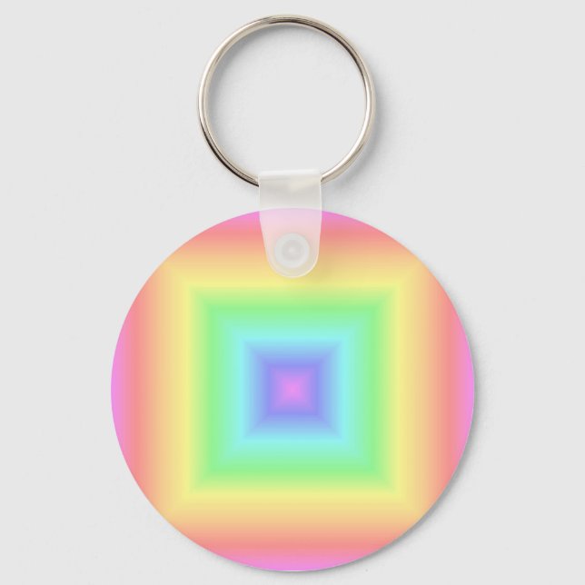 Porte-clés pastel arc-en-ciel (Recto)