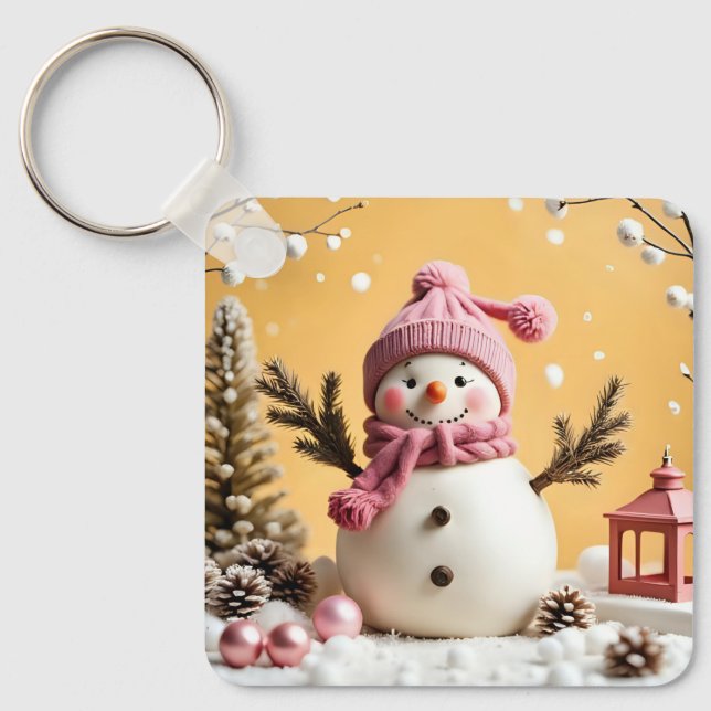 Porte-clés Pastel Christmas - Aluminum Keychain  (Recto)