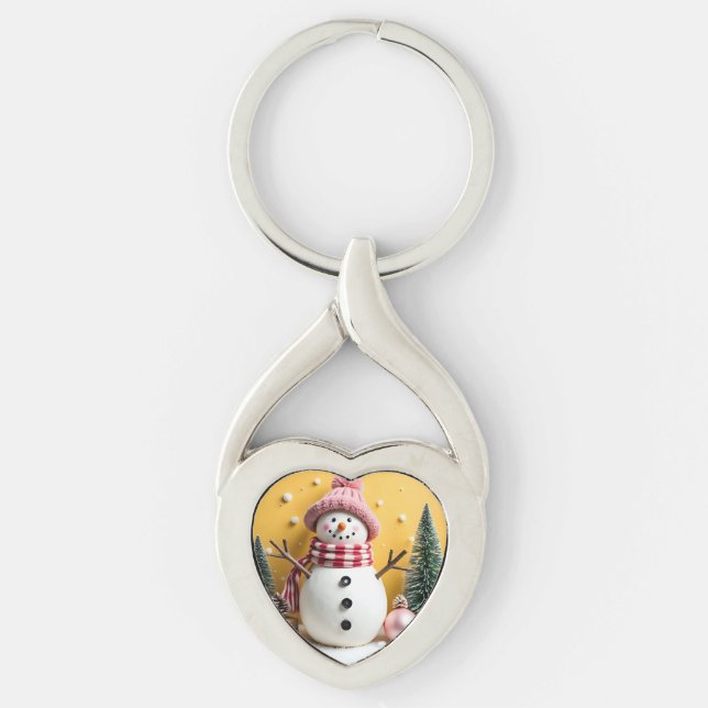 Porte-clés Pastel Christmas - Metal Keychain (Devant)