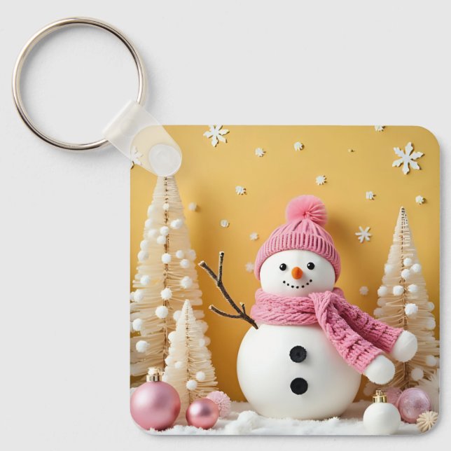 Porte-clés Pastel Christmas - Metal Keychain (Recto)