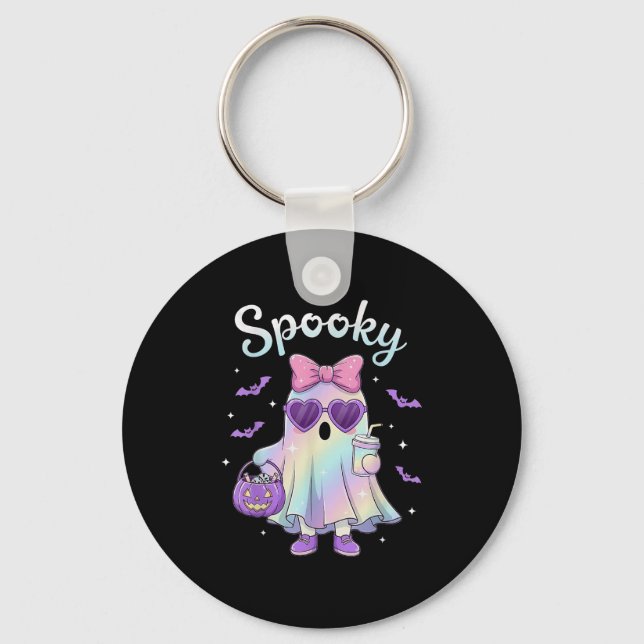 Porte-clés Pastel Galaxy Soky Ghost Halloween Kids Ghost Coqu (Recto)