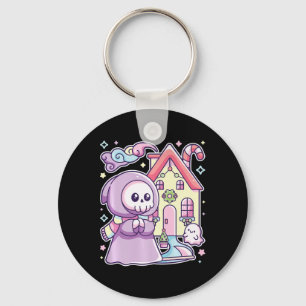 Porte-clés Pastel Goth Grim Faucheuse Xmas Halloween Facile C