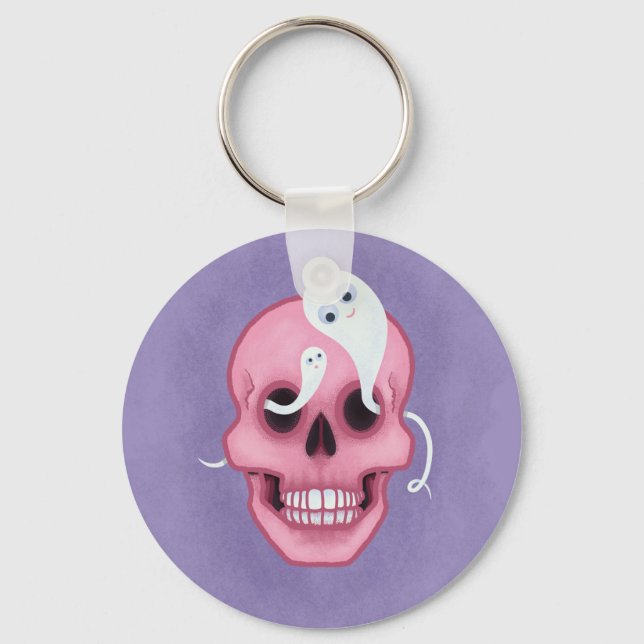 Porte-clés Pastel goth skull (Recto)