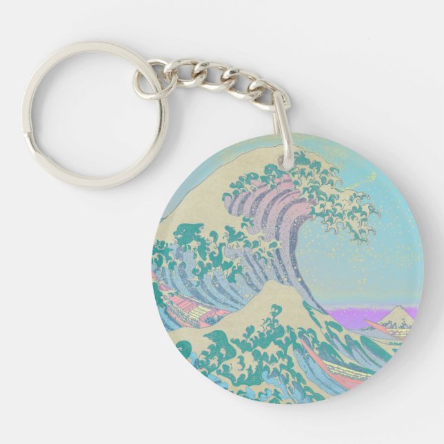 Porte-clés pastel Grande Vague (Devant)