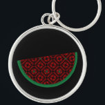 Porte-clés Pastèque de Palestine Broderie tatreez rouge<br><div class="desc">Ceci est une pastèque palestinienne traditionnelle Embrodery tatreez rouge Motif noir Pour les Palestiniens, les amateurs de Palestine Pro-Palestinien, ou, toute personne qui soutient la liberté, la justice et lutte contre l'injustice. A tous ceux qui soutiennent la juste cause palestinienne. Accroître et soutenir la libération de la Palestine et de...</div>