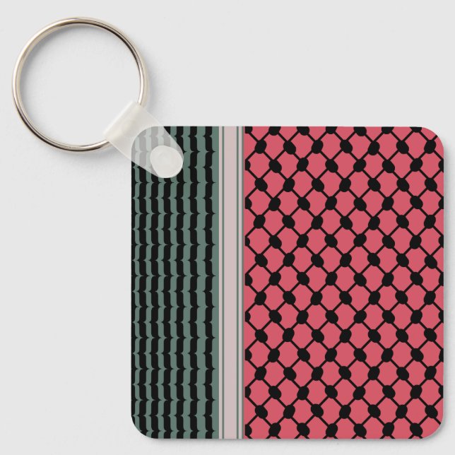 Porte-clés Pastèque palestinienne Hatta Keffiyeh Kufiya Folk (Recto)