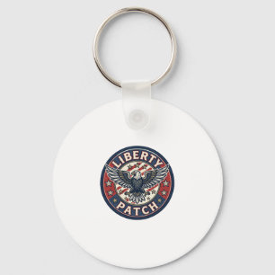 Porte-clés Patch de liberté patriotique Broderie