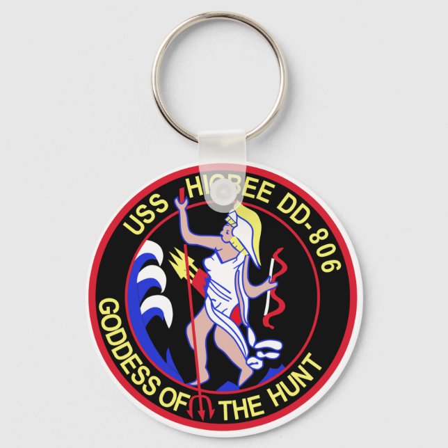 Porte-clés Patch militaire pour navire destructeur HIGBEE DD- (Recto)