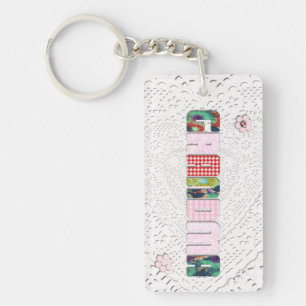 Porte-clés Patchwork 'Grand-mère' Sur Dentelle