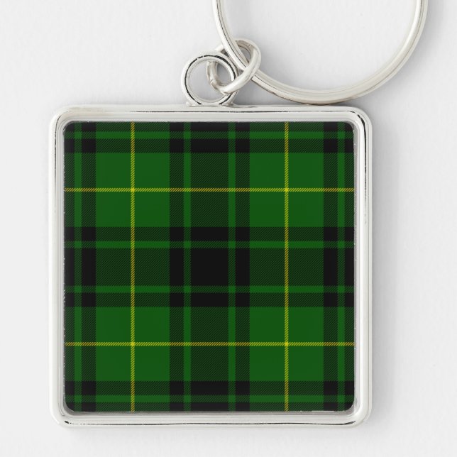 Porte-clés Pâte verte de tartan MacArthur (Devant)