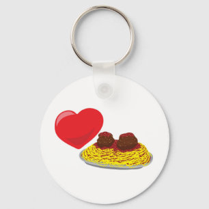 Porte-clés Pâtes d'amour !  Personnalisable :