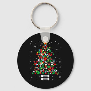 Porte-clés Pâtes de chien de Noël Pâtes de chien de Noël Arbr
