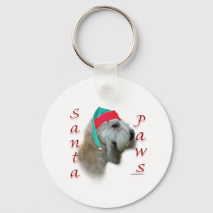 Porte-clés Pâtes Père Noël Terrier à revêtement souple