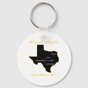 Porte-clés Path Of Solar Eclipse 2024 Interactive Map Texas E