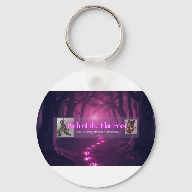 Porte-clés Path of the Flat Foot Co golden path keychain (Recto)