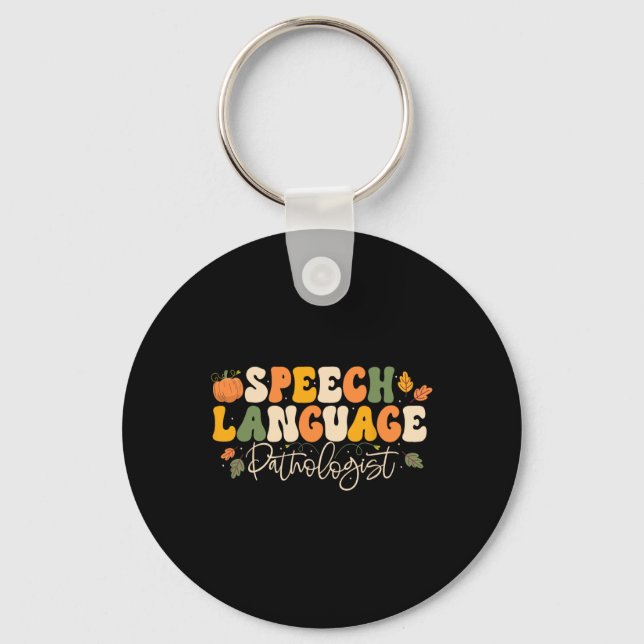 Porte-clés Pathologiste du langage vocal Thanksg (Recto)